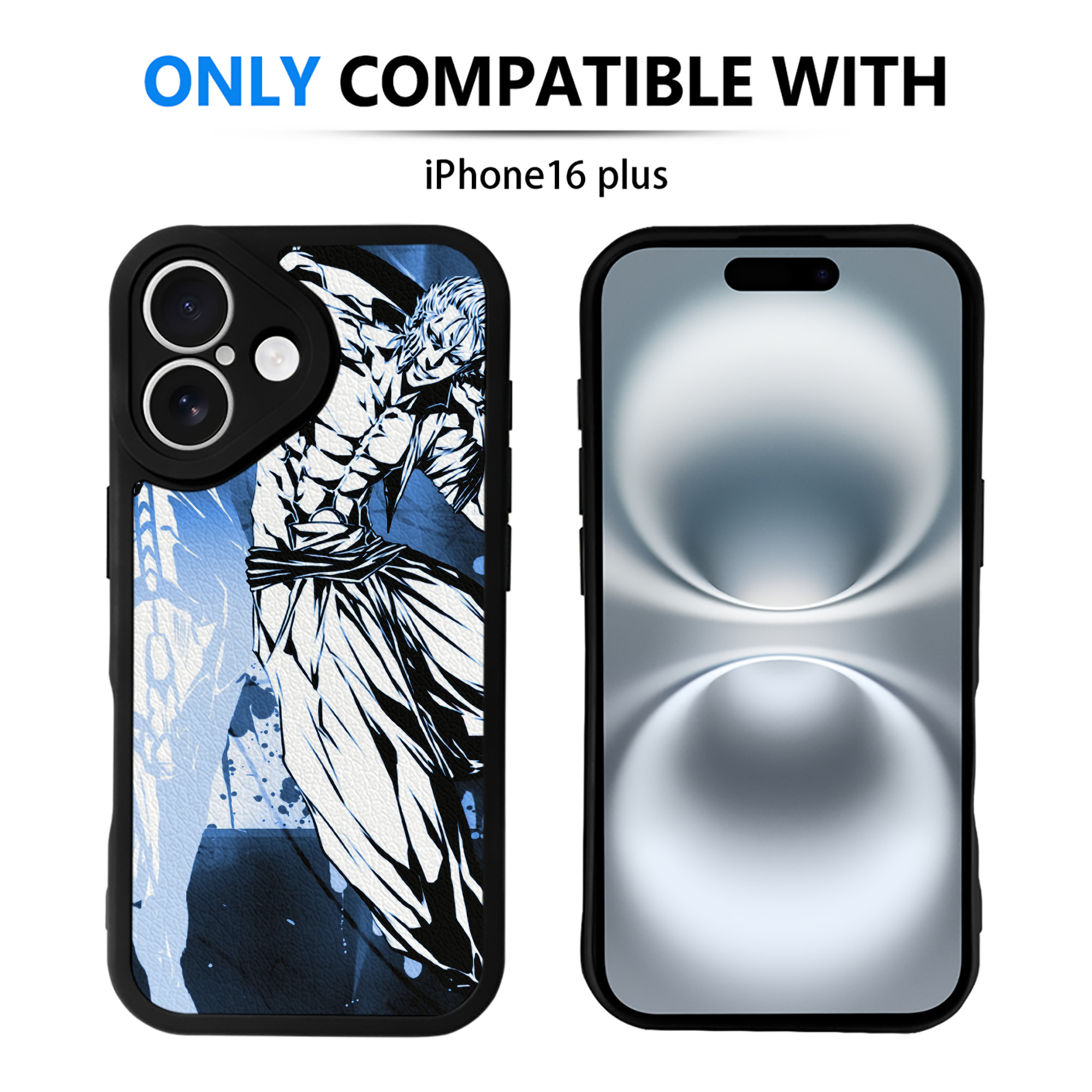（画像用） ブリーチ BLEACH 【iPhone 16シリーズ対応】シリコンスマホケース（レザー調） 材質：シリコン